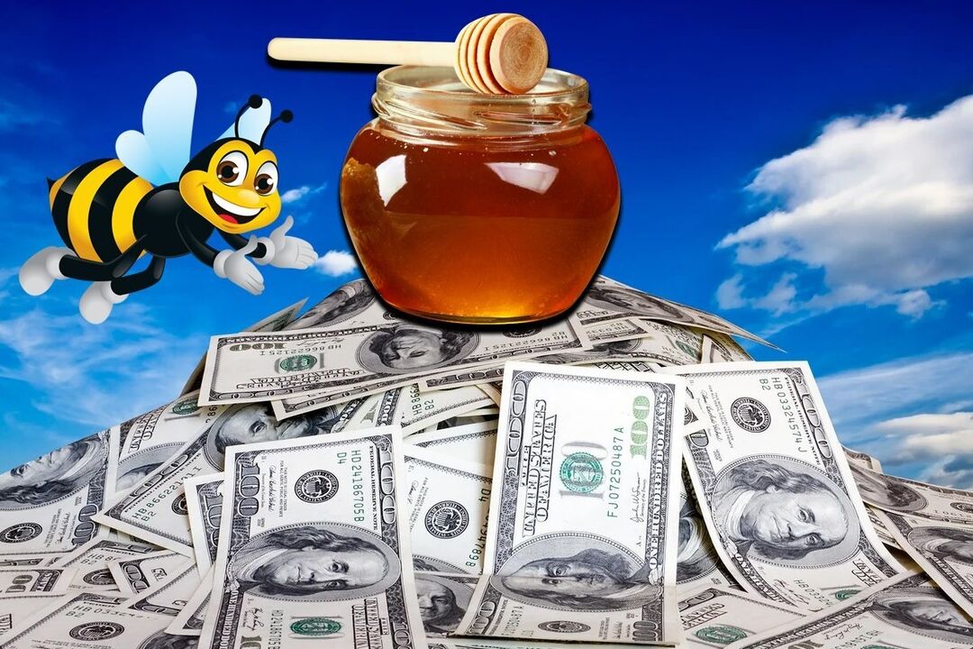 hunajalasku rahan houkuttelemiseksi