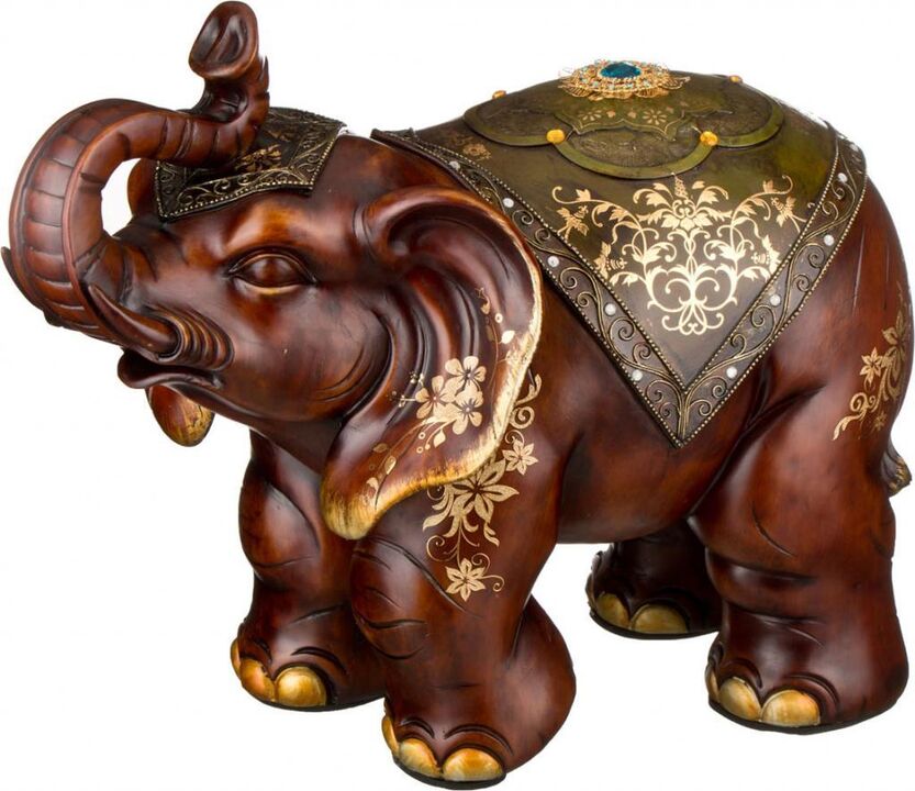 elefanttihahmo onnen amulettina